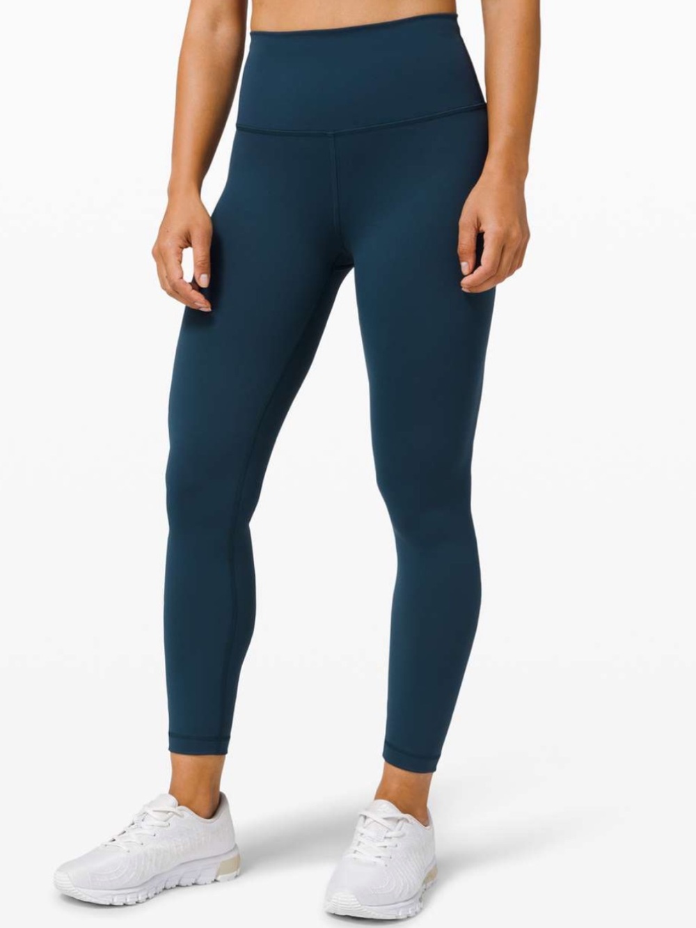 Lululemon Sz 4 Wunder Train High-Rise Tight 25" Submarine Blue Athletic Running。